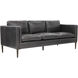 Richmond Brentwood Charcoal Leather Sofa
